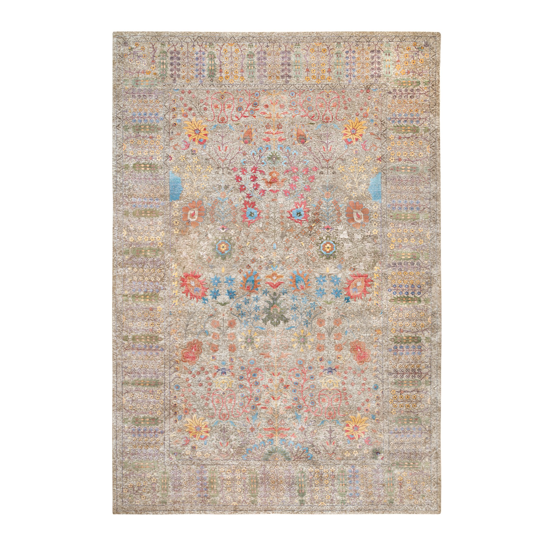 Modern & Contemporary Wool Hand-Knotted Area Rug 12'0